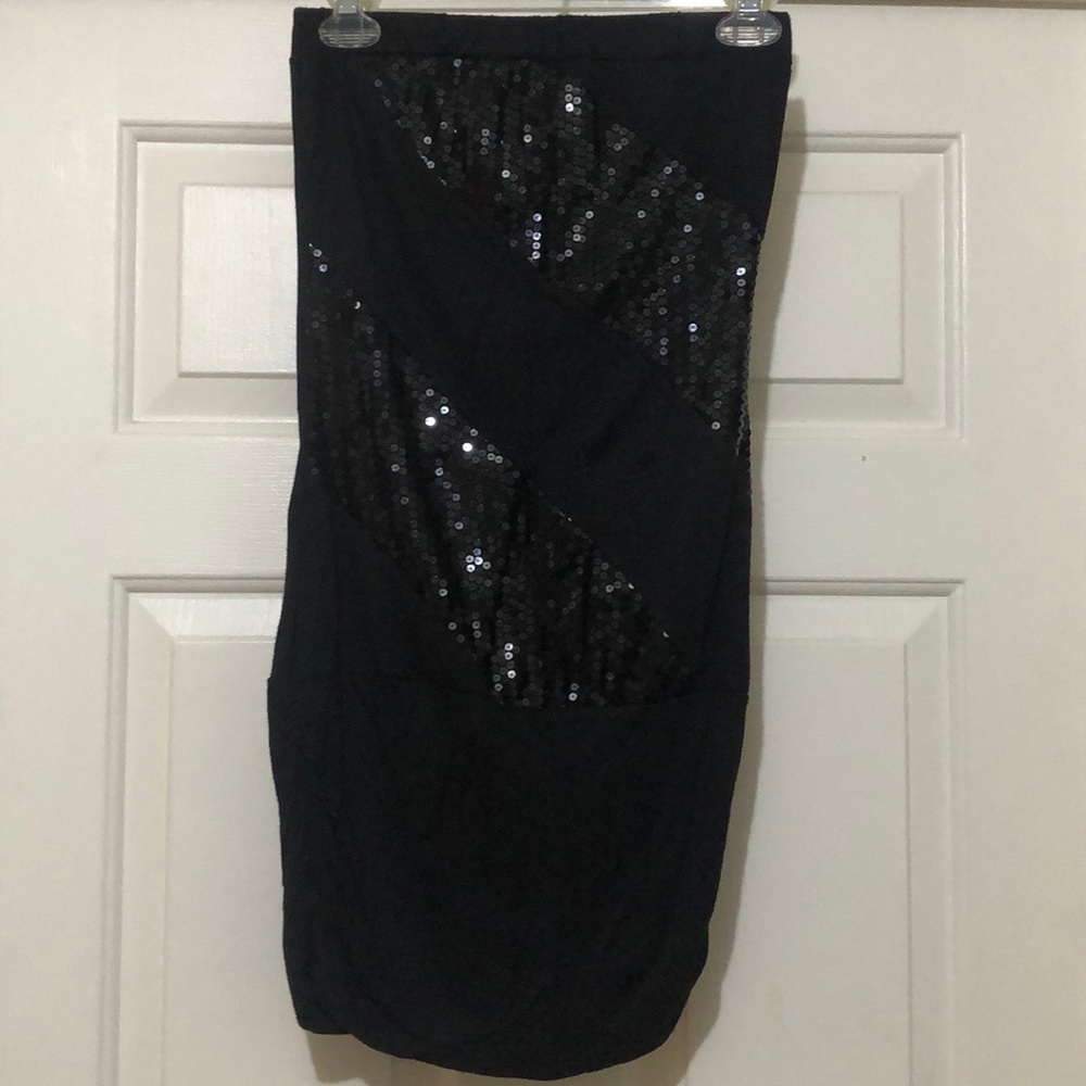Arden B. black sequin dress